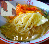 「塩らーめん+ネギ（940円）」@佐野ラーメン 亀嘉の写真