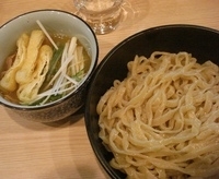 「つけ麺天日塩味」@小麦と肉 桃の木の写真