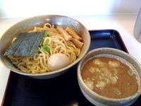 「渓つけめん+メンマ スタンプで煮玉子」@食処 渓の写真