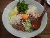 「まぜそば+チーズ+玉ねぎ」@つけ麺 R&Bの写真