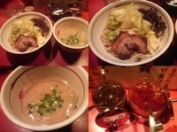 「濃厚豚骨味玉つけ麺・中盛+温キャベツ」@麺屋武蔵 二天 池袋店の写真