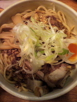 「汁なし（中）300g￥650」@らーめん 破顔の写真