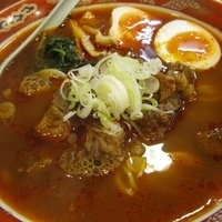 「牛すじとろとろそば+味付け玉子 750円」@らあめん とろそば屋 自由が丘店の写真