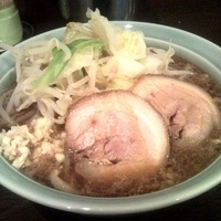 「あかつき麺 （ニンニク+カラメ）」@麺や あかつきの写真