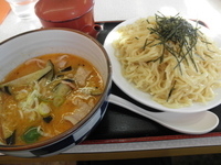 「ナス味噌つけ麺 「850円」」@玉も亭 岩槻店の写真