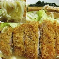 「とんかつみそラーメン（自家製手打ち麺）」@食堂 芳味亭の写真