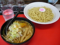 「味噌つけ麺+中盛（茹で前220㌘）+野菜大盛（￥780+無料+無」@つけらーめん 心の写真