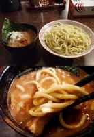 「つけ麺並 熱盛り￥750  + 辛みそ￥200」@濃厚中華そば・つけ麺 なおじの写真