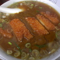 「カレーラーメン¥650 カツ¥100」@純手打ラーメン五十番の写真