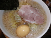 「らーめん・コッテリ（600円）味付け玉子（100円）大盛（ランチ」@らーめん屋 盛 両国店の写真