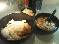 「辛味噌つけ麺+味玉」@麺屋武心の写真