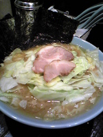 「キャベツらーめん」@らーめんありがた家の写真