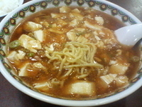 「マーボラーメン+サービス小ライス（水曜日限定）」@珍来 小岩南口店の写真