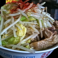 「鶏郎こってり中盛（野菜・唐辛子￥800）」@潮中華 KAZEの写真