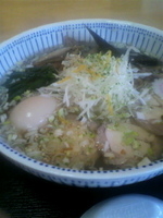 「奥久慈軍鶏塩ラーメン（味玉サービス）1000円」@奥久慈ラーメン なかざわの写真