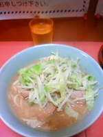 「チャーシュー（メンスクナメ+ニンニクオオメ）」@ラーメン二郎 歌舞伎町店の写真