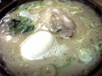 「らーめん+玉子」@麺屋 達の写真