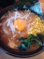 「月影赤味噌ラーメン+ねぎちゃ丼」@らーめん 半蔵の写真