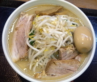 「味噌ラーメン野菜増し+味玉+チャーシュー+豚ごはん」@味噌麺処 花道庵の写真