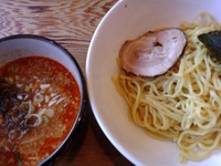 「エビ辛味噌つけ麺」@らーめん 福たけ 桜木本店の写真