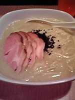 「1月限定 フランス産鴨のフォアグラと広島産牡蠣 麦味噌とトリュフ」@菜の写真