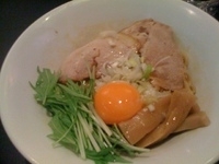 「特製 比内地鶏脂の油そば（850円）」@音麺酒家 楽々の写真