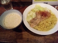 「鶏塩ポタージュつけ麺（大盛）」@うぜんの写真