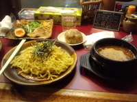 「元祖つけ麺\829→クーポン\567+麺大盛り\157+チャーシ」@よいち つけ麺研究所 東本町店の写真