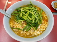 「タンタンメン+餃子+小ライスのセット950円 （ニラのトッピング」@中華タンタンメン本舗 きんけの写真