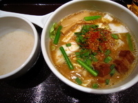 「越後味噌 剛麺+リゾットめし（800円+クーポン0円）」@新潟濃厚味噌 弥彦の写真