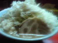 「ラーメン+大盛り+ネギ（550円+100円+80円）」@らーめん一の写真