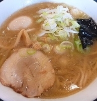 「ラーメン並（ネギ+味玉トッピング）」@麺屋 松尾の写真