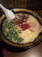 「ラーメン + きくらげ」@一蘭 立川店の写真