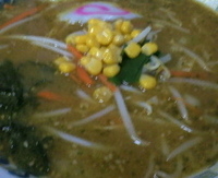 「みそカレーラーメン¥800+半ライス¥100」@手打ちらーめん らーめん亭の写真