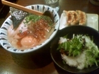 「【満腹ラーメンセット】 七志味玉ラーメン + 角煮ごはん + 半」@七志 とんこつ編 高田馬場店の写真