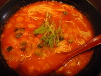 「とまとラーメン 290円（福岡ウォーカー1月号半額クーポン券使用」@凄六の写真