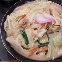 「ちゃんぽん + 半熟玉子」@名物博多 ちゃんぽん太郎の写真