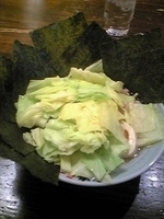 「キャベツラーメン 海苔増」@横浜らーめん 壱八家 本厚木店の写真