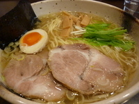 「塩・中華そば（限定12食）700円+大盛（無料）」@つけそば 麺彩房 五反田店の写真