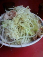 「大ラーメン豚入り（ヤサイマシマシ、ニンニク、アブラ）」@ラーメン二郎 ひばりヶ丘駅前店の写真