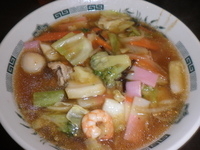 「五目あんかけラーメン（560円）大盛（60円）」@日高屋 大森西口店の写真