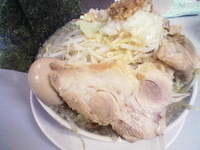 「角ふじ麺（全部のせ）・ニンニク」@鶏とふじの写真