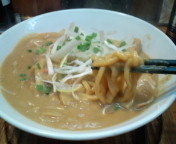 「味噌カレー南蛮850円+半ライスセット（半ライス+餃子3ヶ）20」@ラーメン 銀次の写真