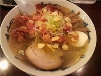 「塩トマトらーめん+たこ焼き」@下町食堂 春屋の写真