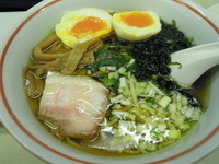 「味玉中華そば800円+ライス150円=950円」@本枯中華そば 魚雷の写真