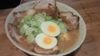 「チャ-シュ-麺中盛+たまご、ねぎ多め×3.チャ-シュ-麺中盛。」@下頭橋ラーメンの写真