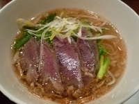 「”ヌァ”（牛頬チャーシューのあっさり醤油フォー）（ハーフ）（53」@アジアンヌードル展の写真