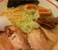 「味玉ラーメン（太麺）750円」@ラーメン長山の写真