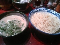 「味玉つけめん大盛+九条ネギ（クーポン）」@つけそば屋 北かまの写真