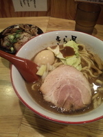 「味玉ラーメン + チャーシューご飯」@きら星の写真
